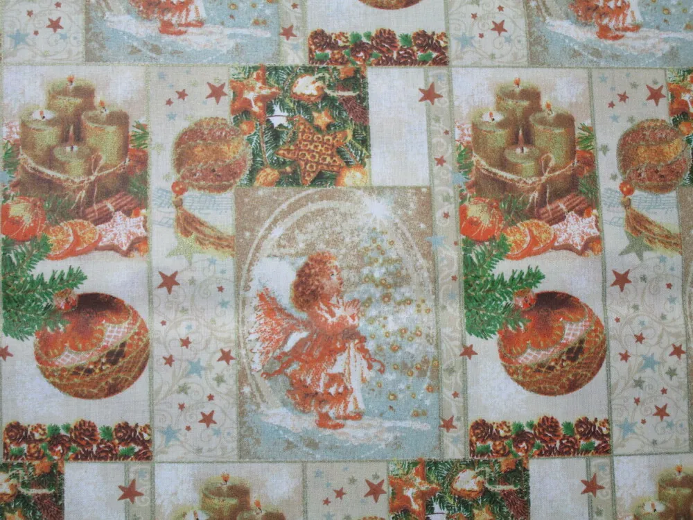 Bavlna maslová "vianočný motív"