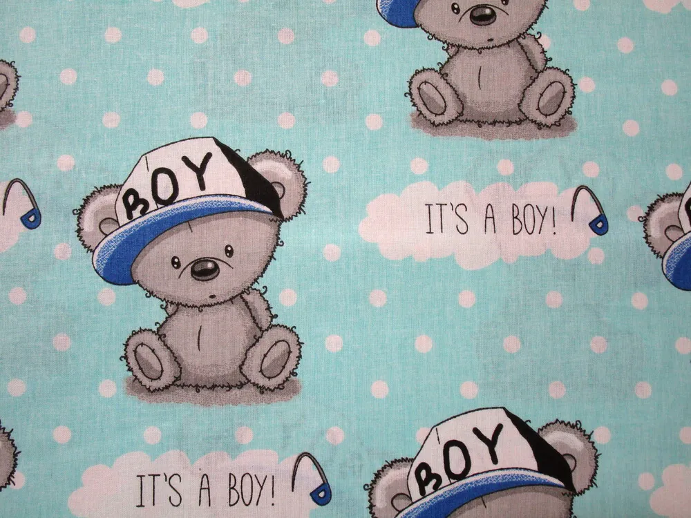 Bavlna tyrkysová "IT´S A BOY"