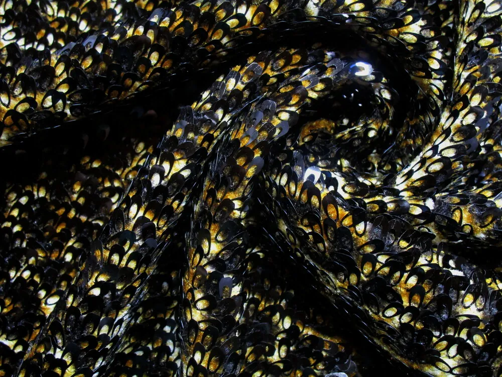 Úplet leopard "čierne flitre" 