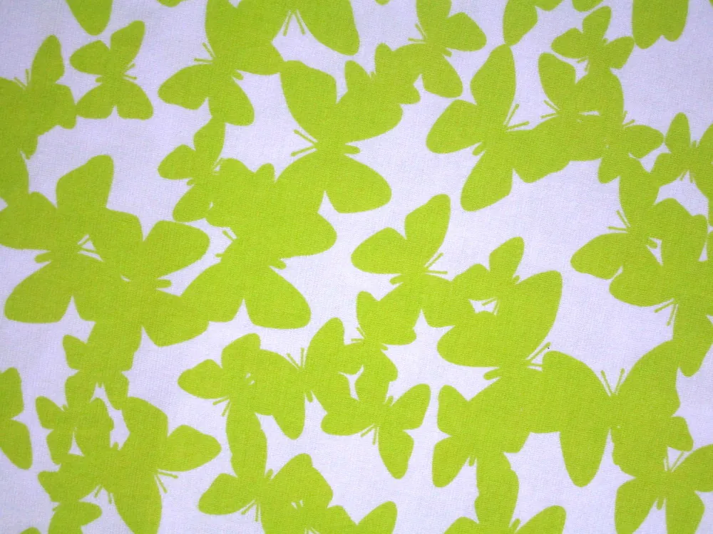 Úplet biely "neónové motýle"