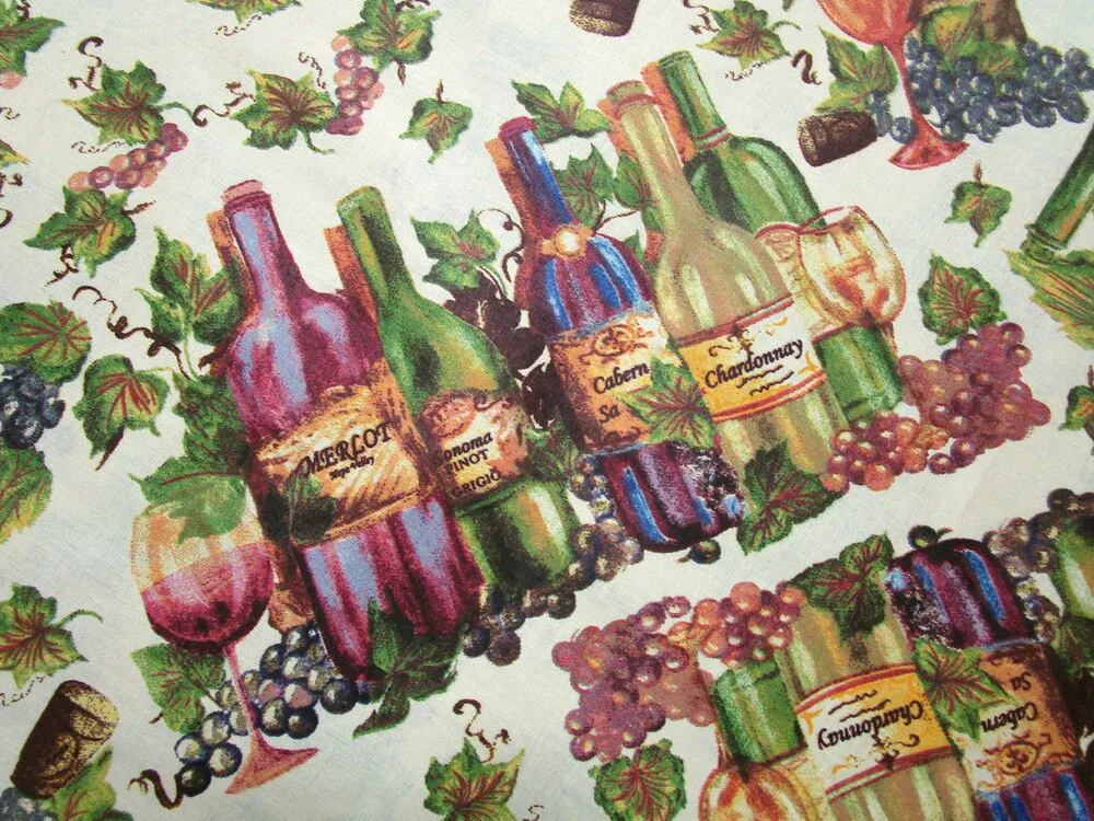 Bavlna maslová "víno, hrozno" 