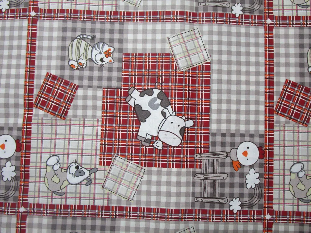 Bavlna maslovo-hnedá "kravička, kuriatko"