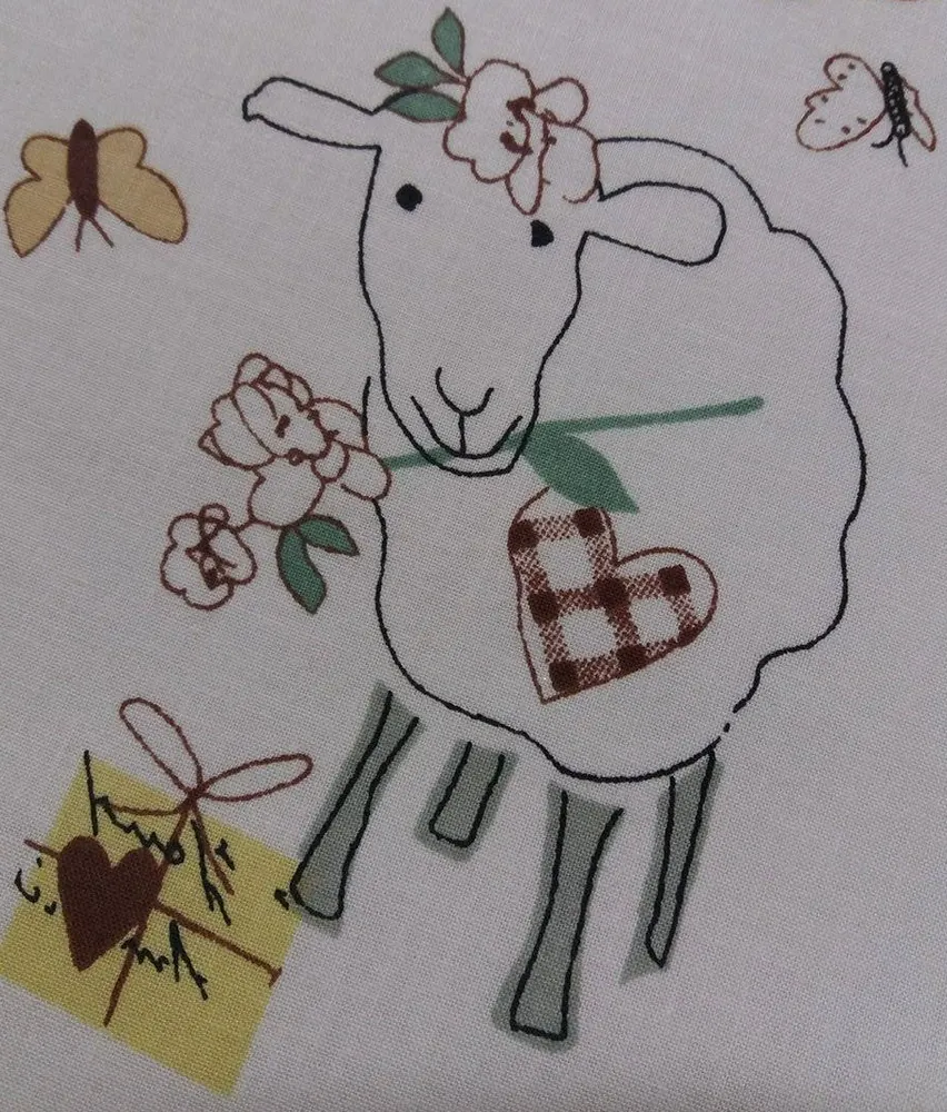 Bavlna biela "ovečky"