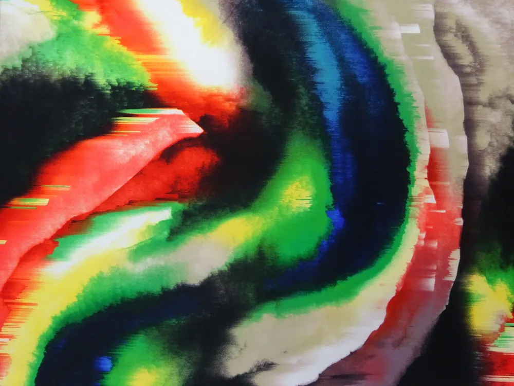 Úplet farebný "abstraktný motív" 