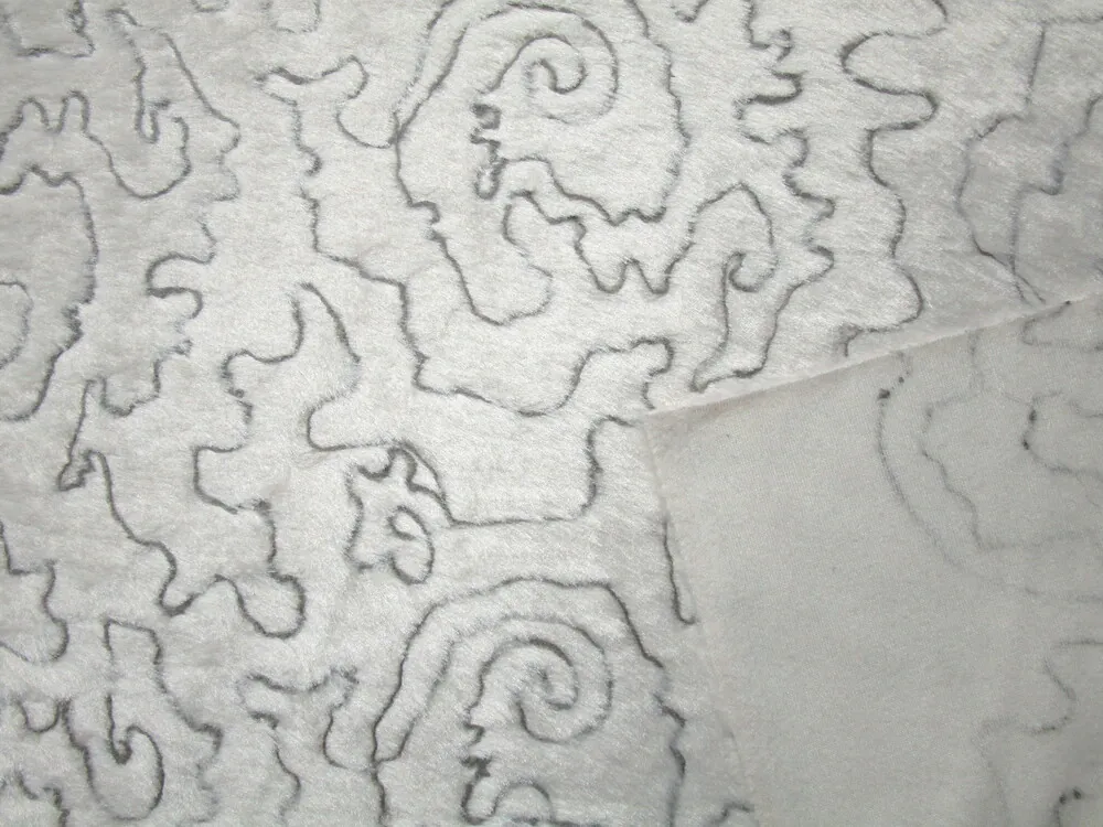 Kožušina maslová "sivé vlnky" - nízky vlas 