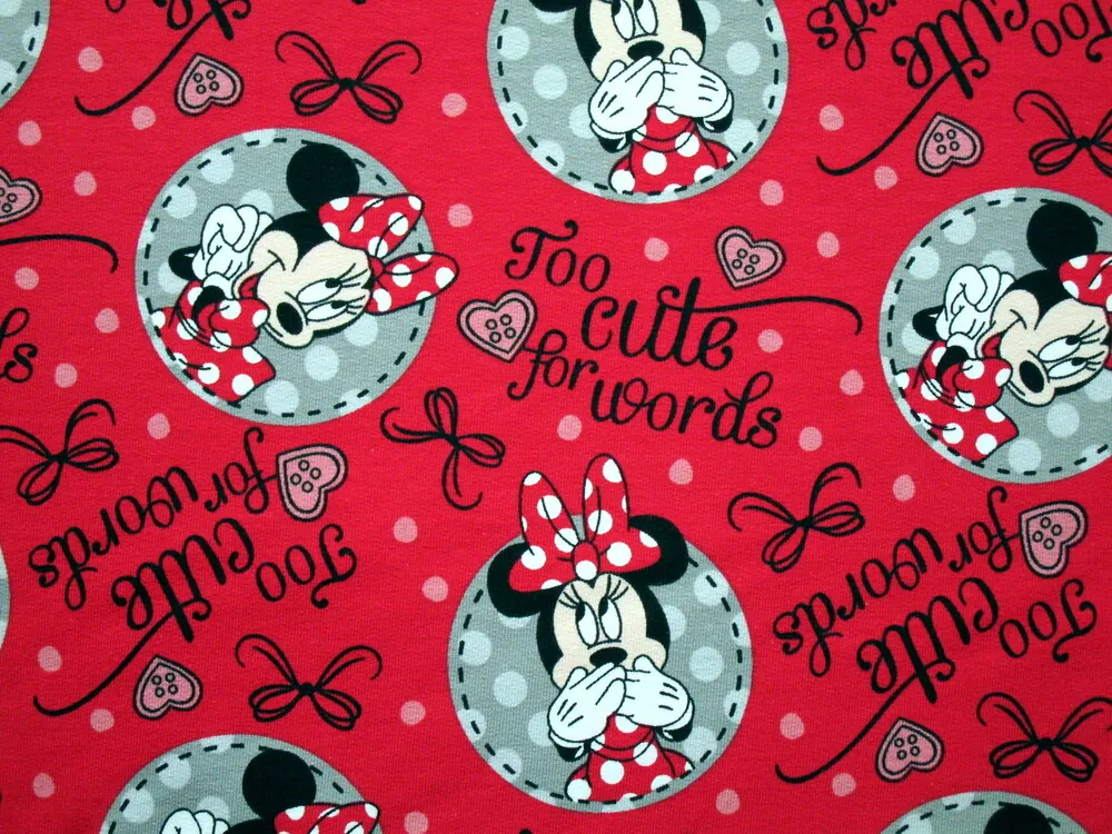 Teplákovina červená "Minie" 