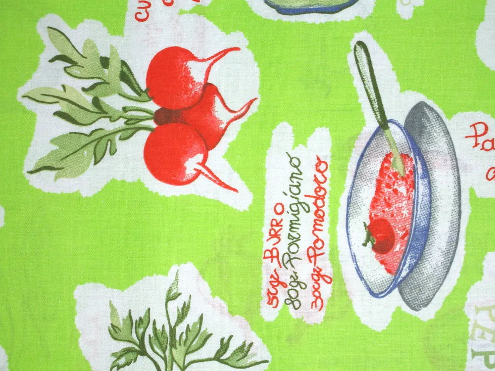 Bavlna zelená "kuchyňa"