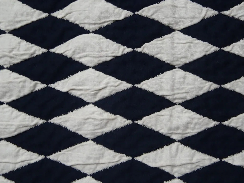 Úplet bielo-modrý "piky" - zbytok 