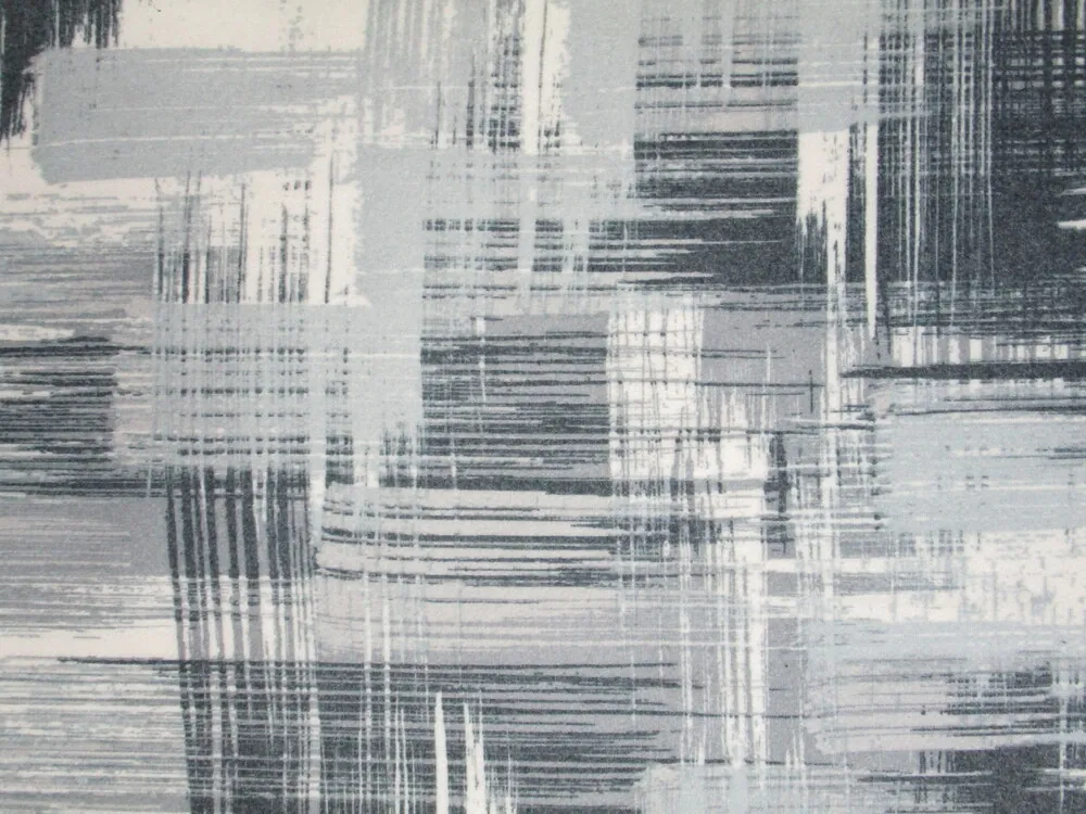 Flauš smotanovo-sivý "abstraktný vzor"