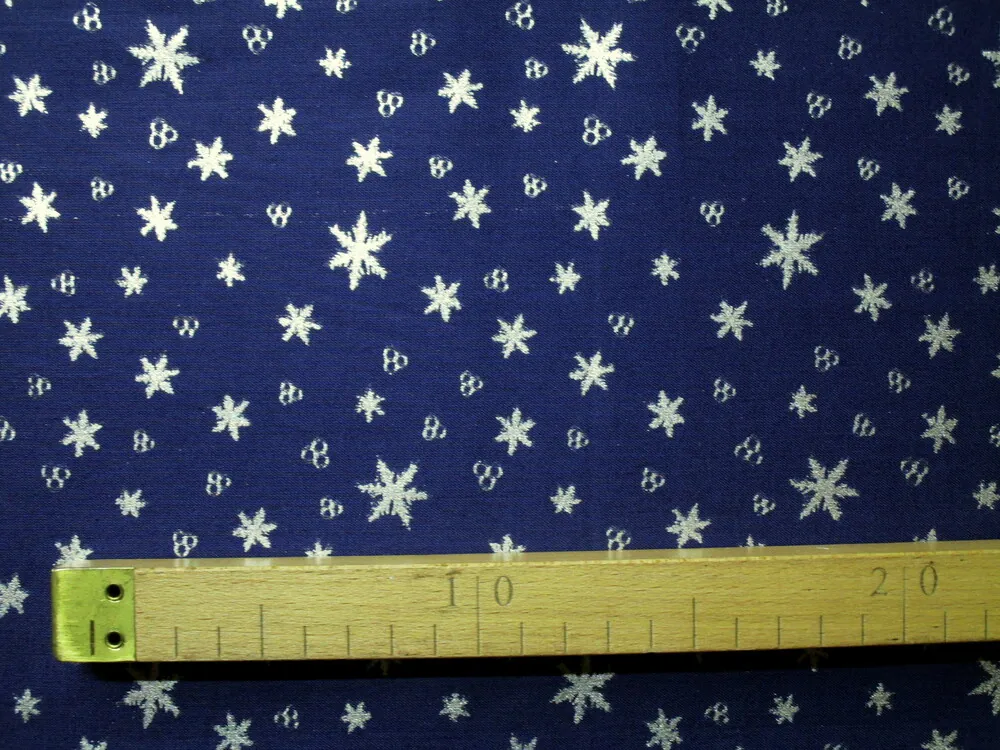 Bavlna "strieborné hviezdičky"