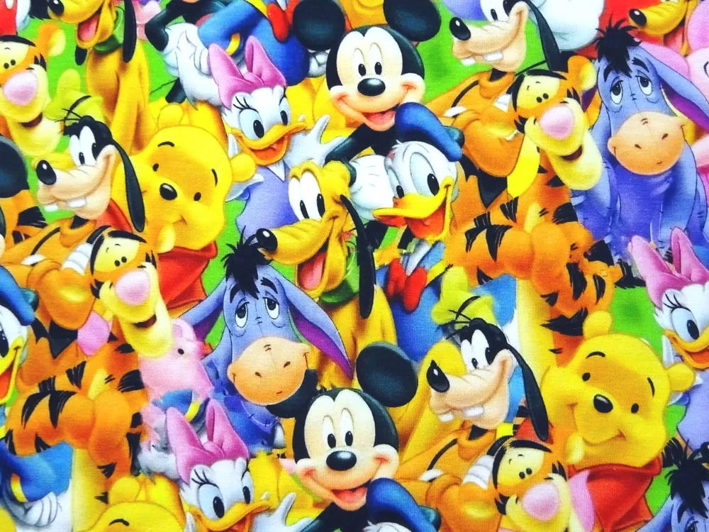 Úplet farebný "Disney postavičky" 