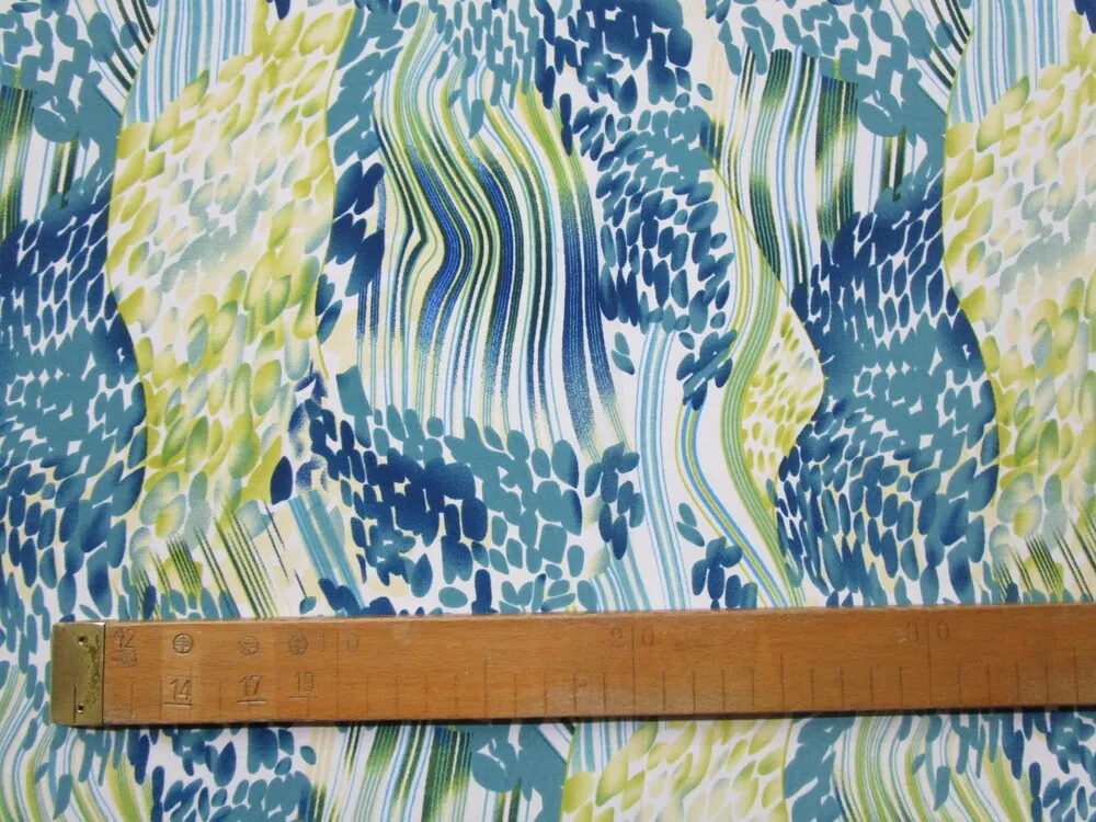 Šatovka biela "žlto-modrý vzor"