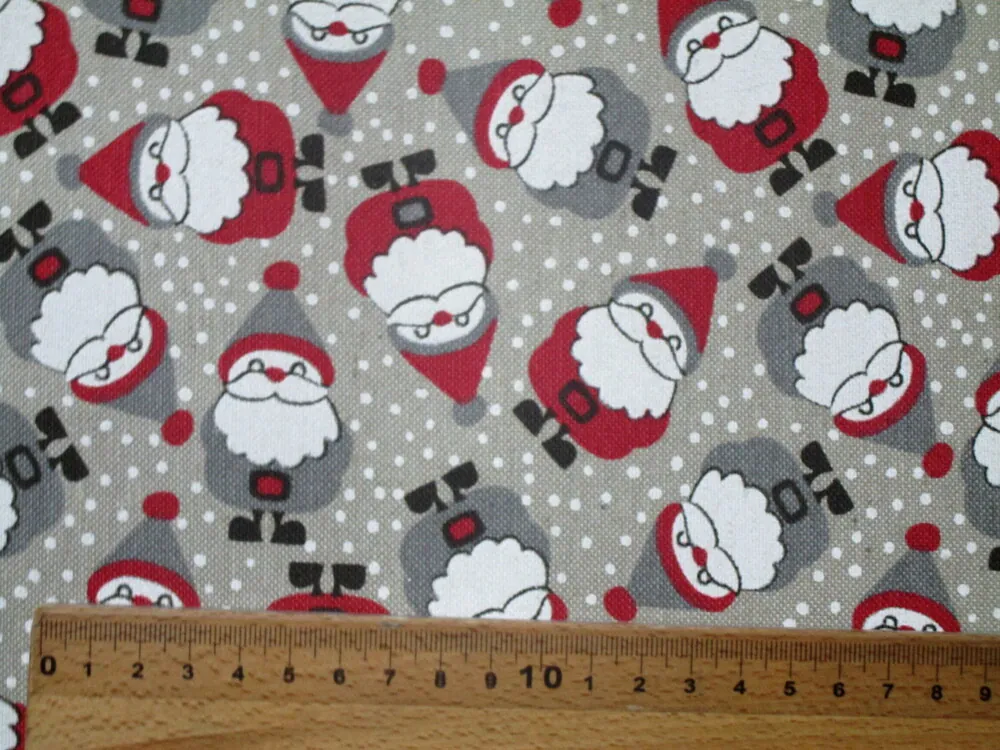 Poťahovka béžová "postavička Mikuláša" - 280 cm