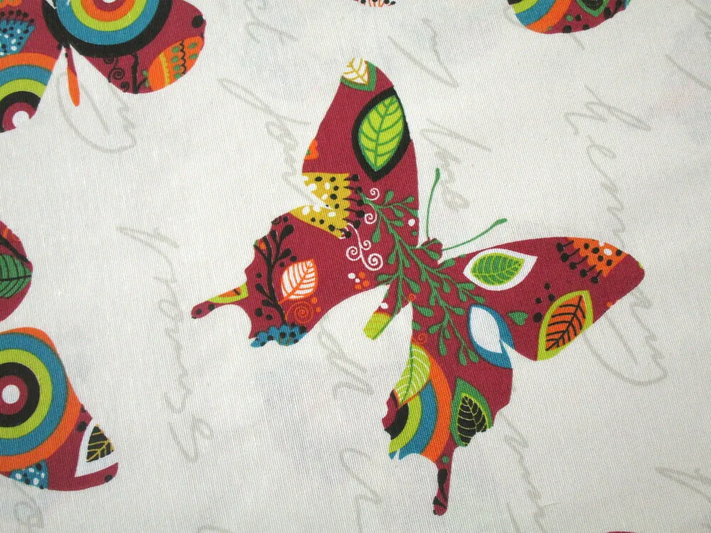 Poťahovka maslová "motýľ, nápisy"