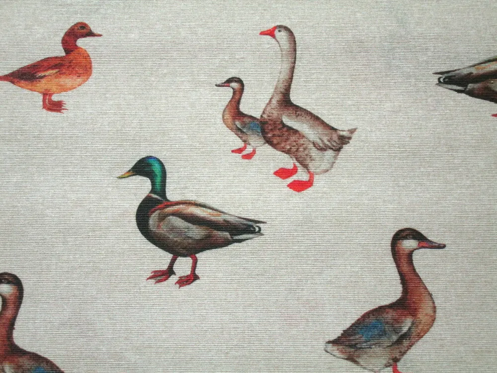 Poťahovka prírodná "húsky a kačky" 