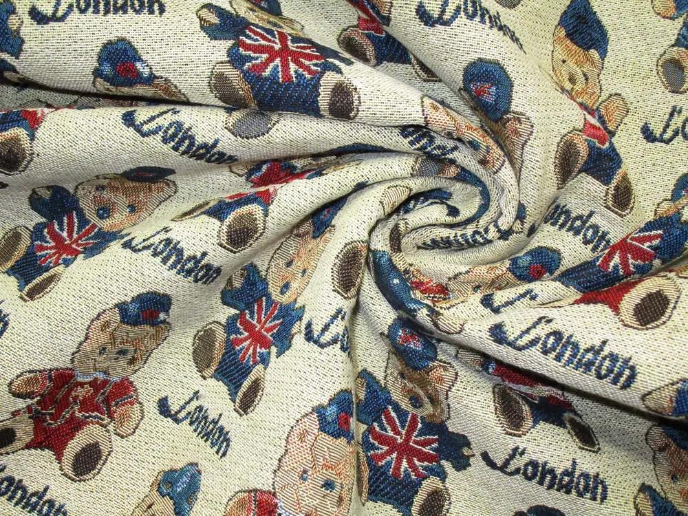 Gobelín béžový "macko, London"