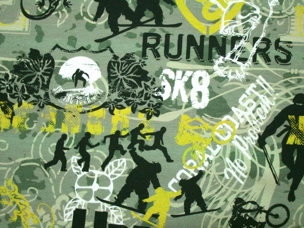 Teplákovina olivová "runners"