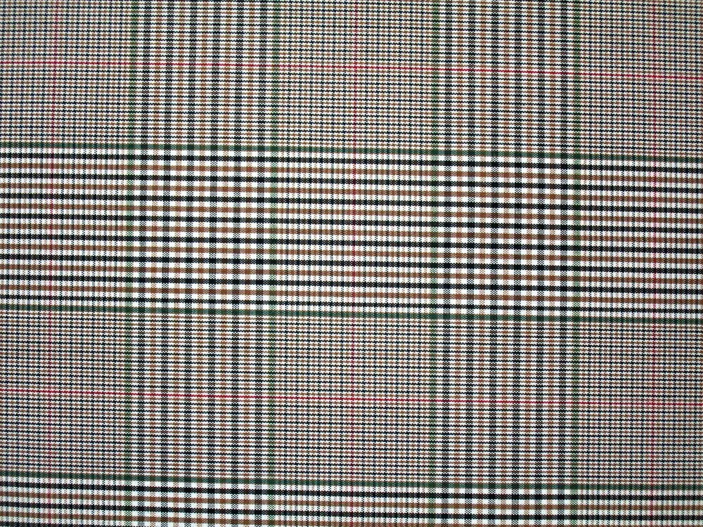 Kostýmovka bielo-hnedá "červeno-zeleno-čierne káro"