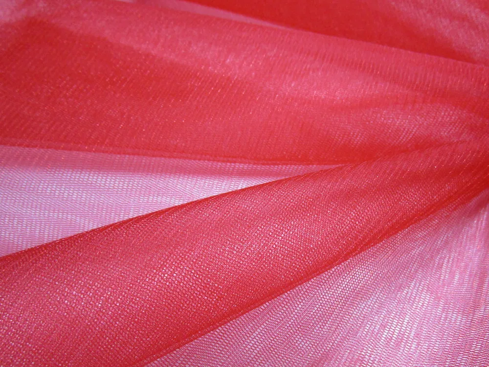 Tyl shining "červený"