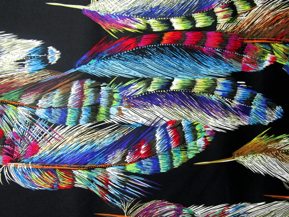 Satén bavlnený elastický čierny "pierka" - matný 