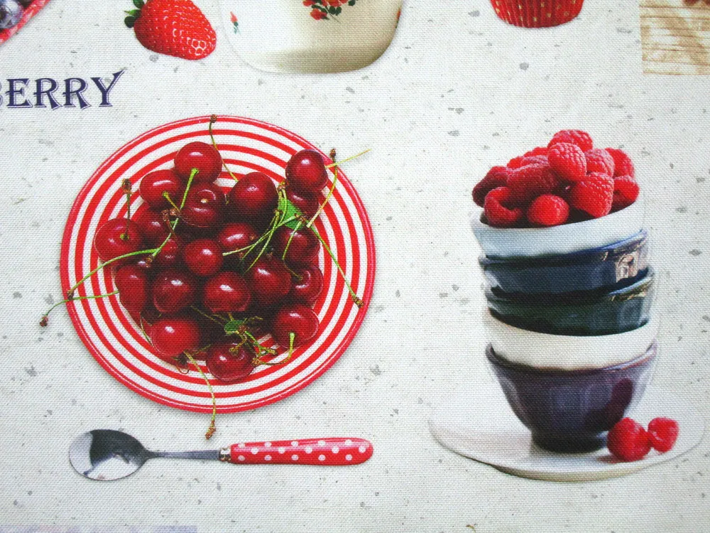 Poťahová látka "CHERRY" - digitálna 3D tlač