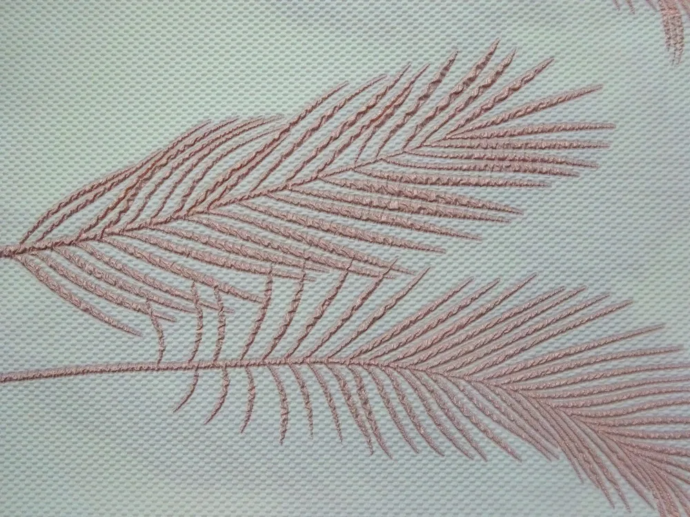 Žakard maslový "metalické pierka" - raport 