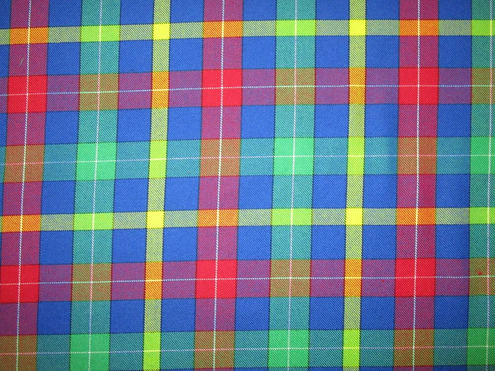 Kostýmovka farebná "žlté káro"