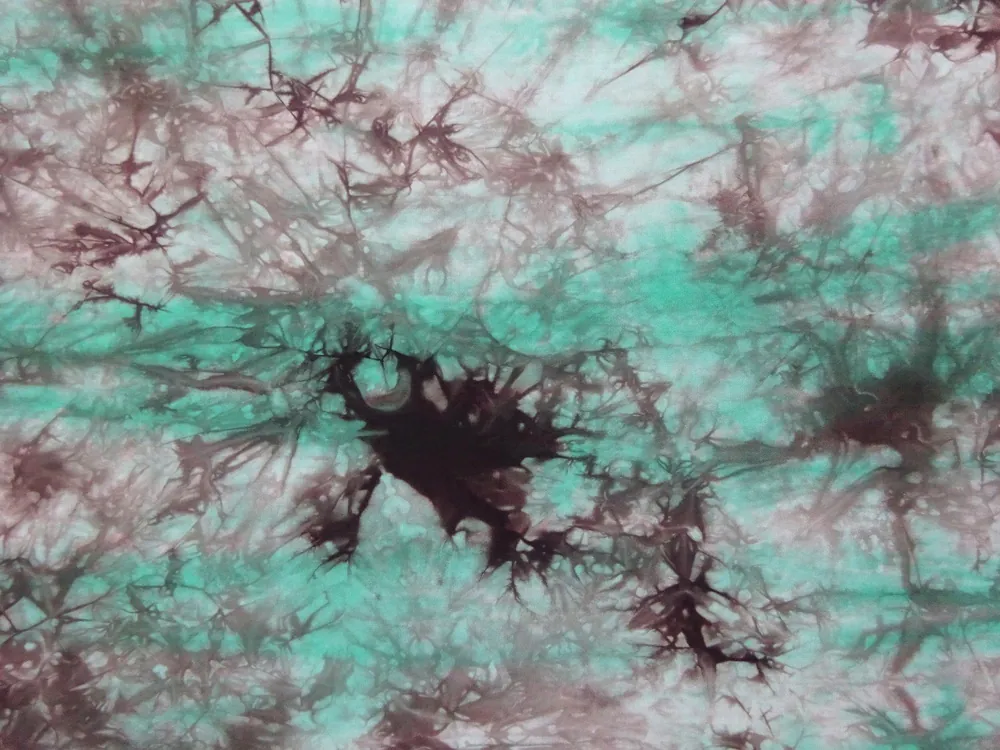 Šatovka tyrkysová "fišé batika"