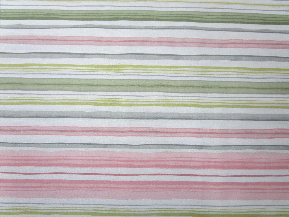 Poťahovka biela "farebné pásiky" 