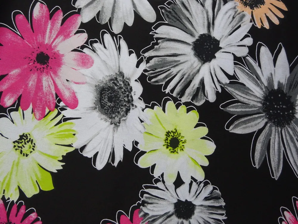 Riflovina čierna "farebné kvety" 