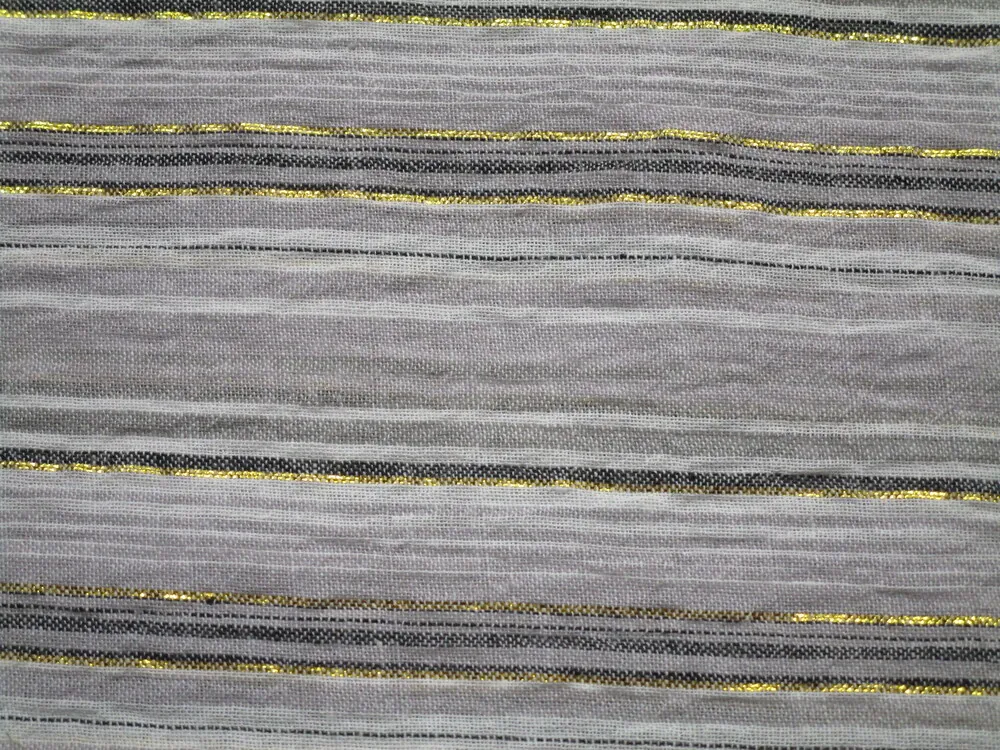 Šatovka krep "zlatý prúžok"