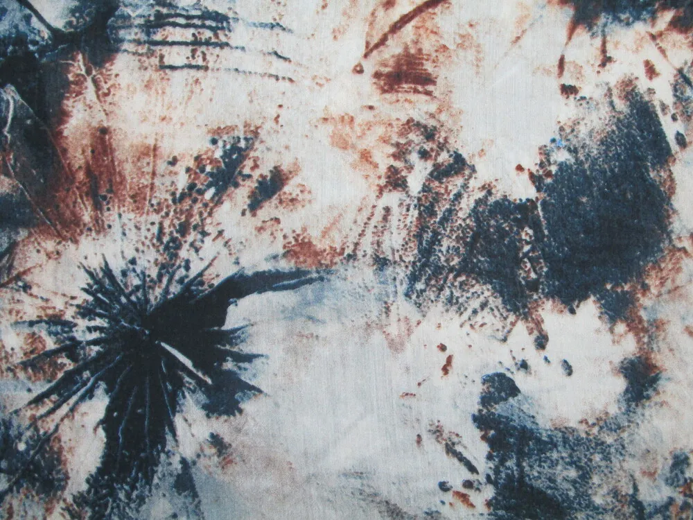 Šatovka sivo-hnedo-modrá "batika"