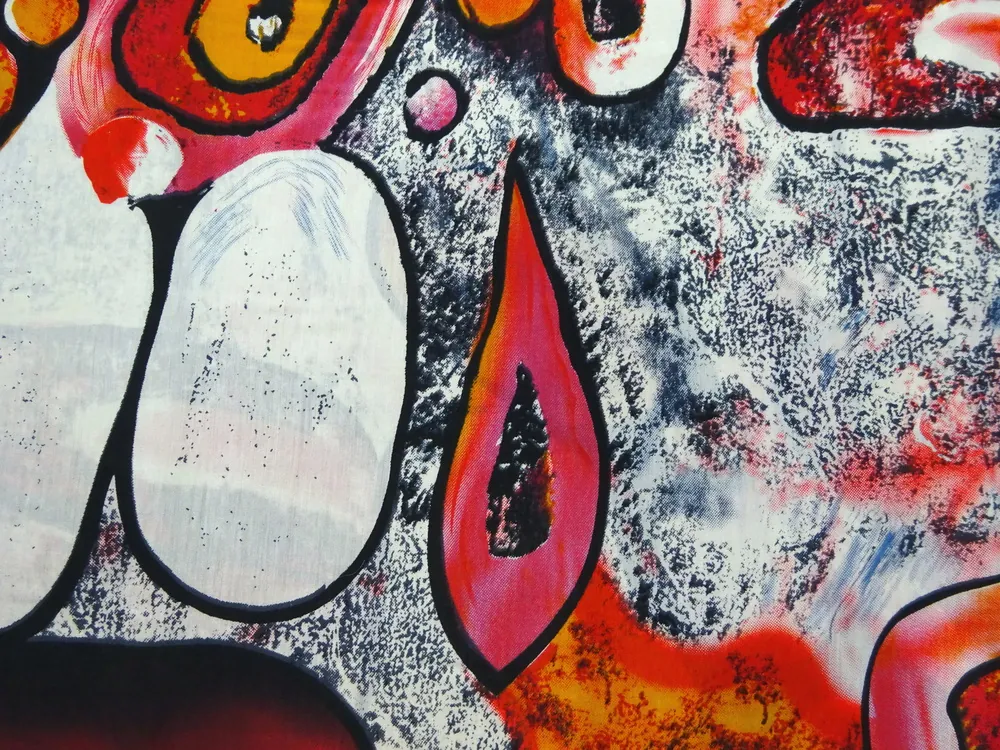 Šatovka maslová "farebný abstraktný vzor"