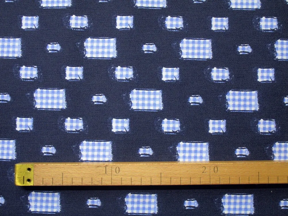 Riflovina modrá "bielo-modré káro"