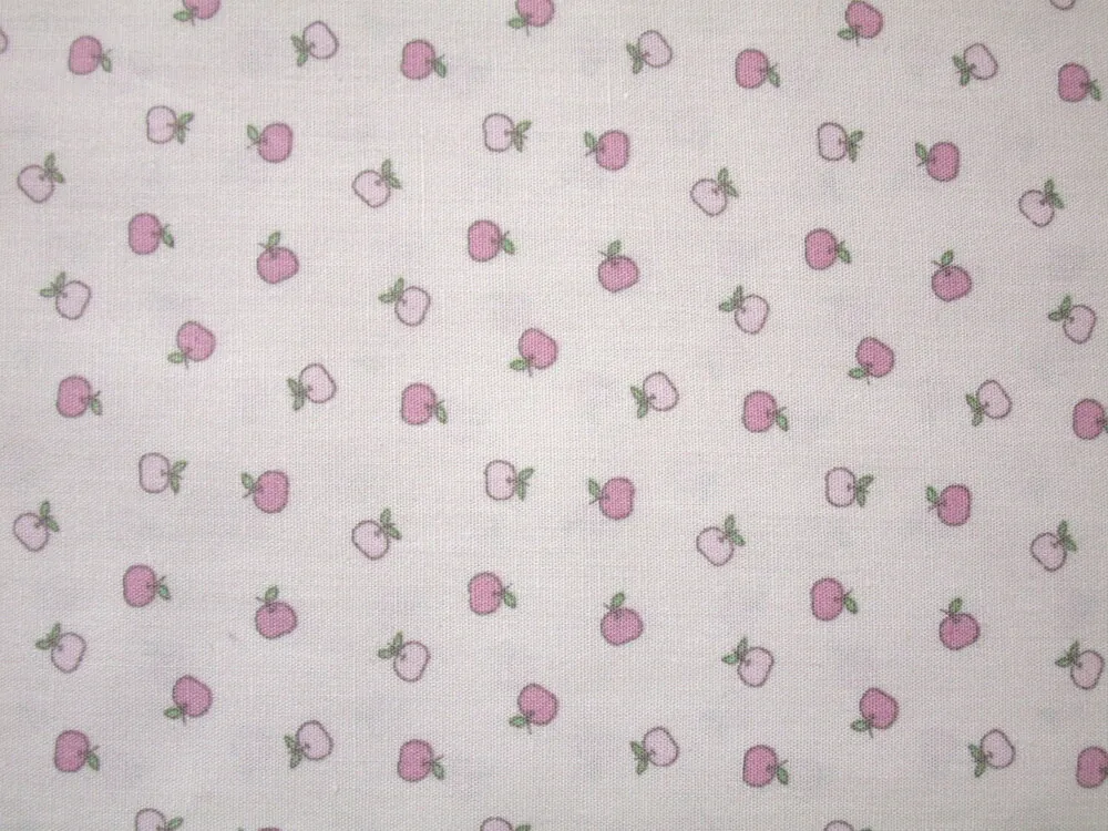 Bavlna púdrová "ružové jabĺčka" 