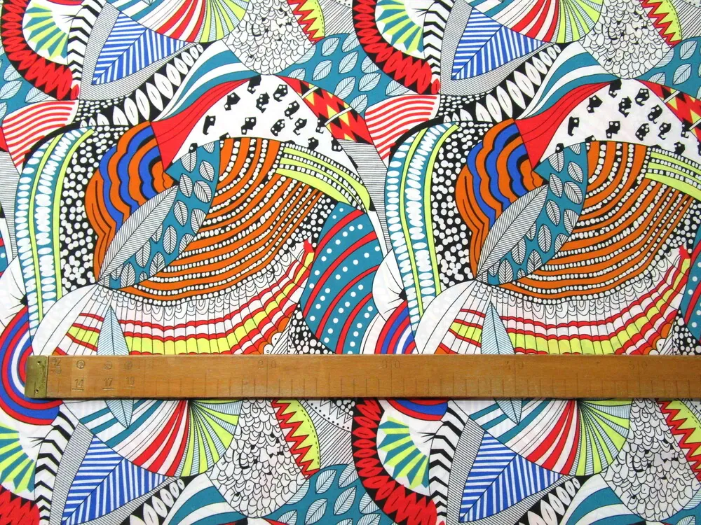 Šatovka biela "abstraktný vzor" 