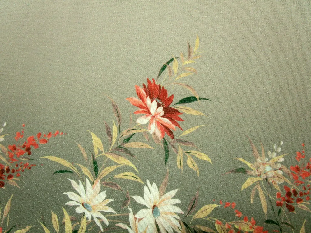 Šatovka béžovo-zlatá "kvety" - bordúra jednostranná