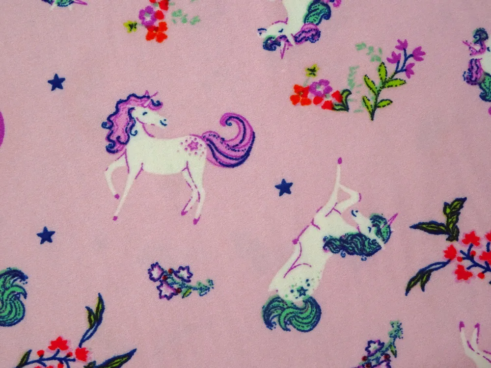 Úplet ružový "koník, dúha"