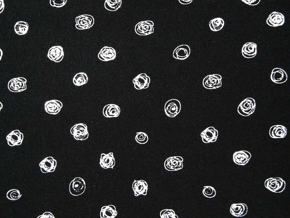 Úplet čierny "biele bodky"