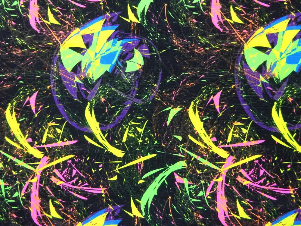 Úplet čierny "farebný ohňostroj"