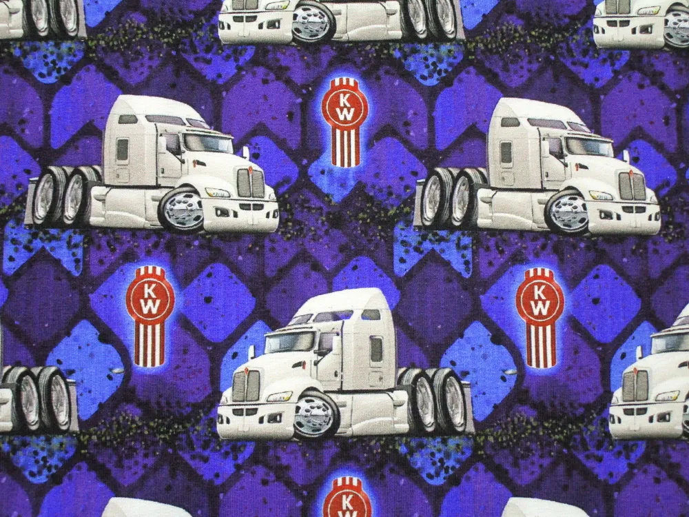 Teplákovina modro-fialová "kamión" 