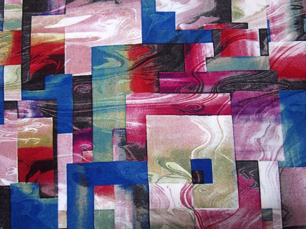 Šatovka "farebný abstraktný vzor"