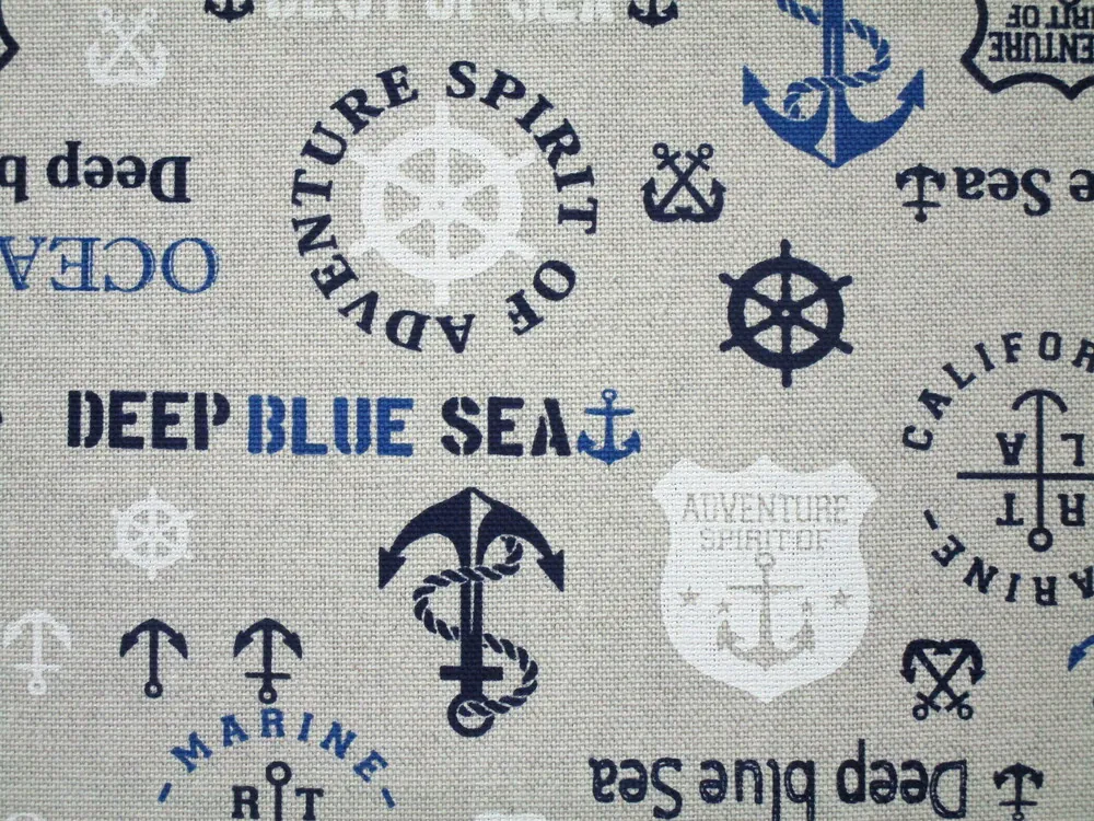 Poťahovka sivá "DEEP BLUE SEA" 