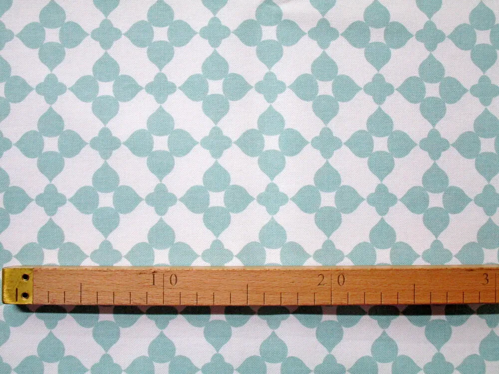 Poťahovka biela "mint ornament" 