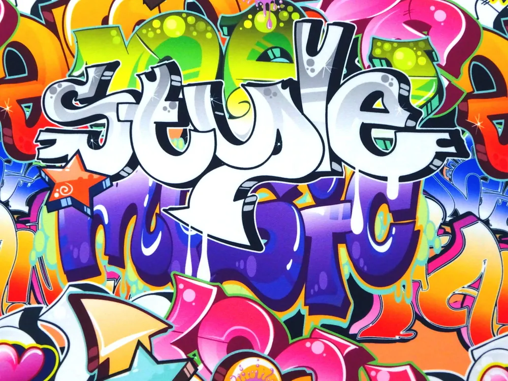 Šatovka Barbie pestrofarebná "grafity" 