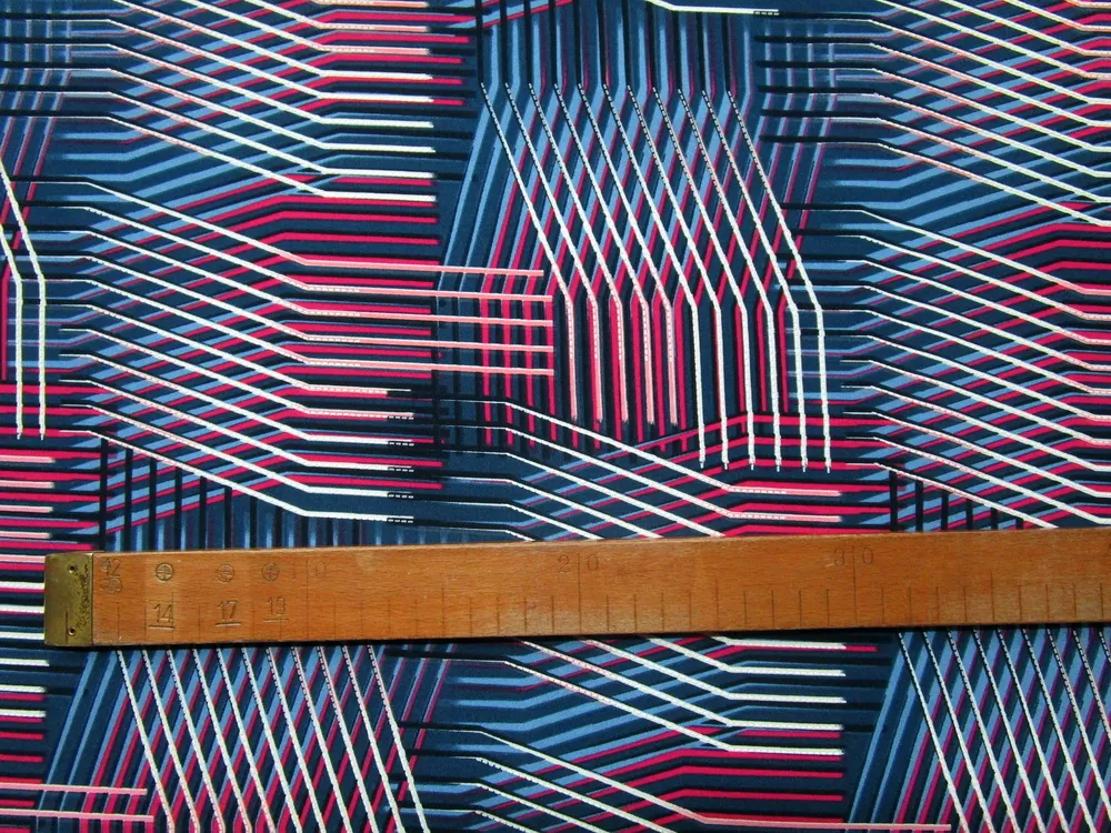 Šatovka modrá "farebné čiary" 