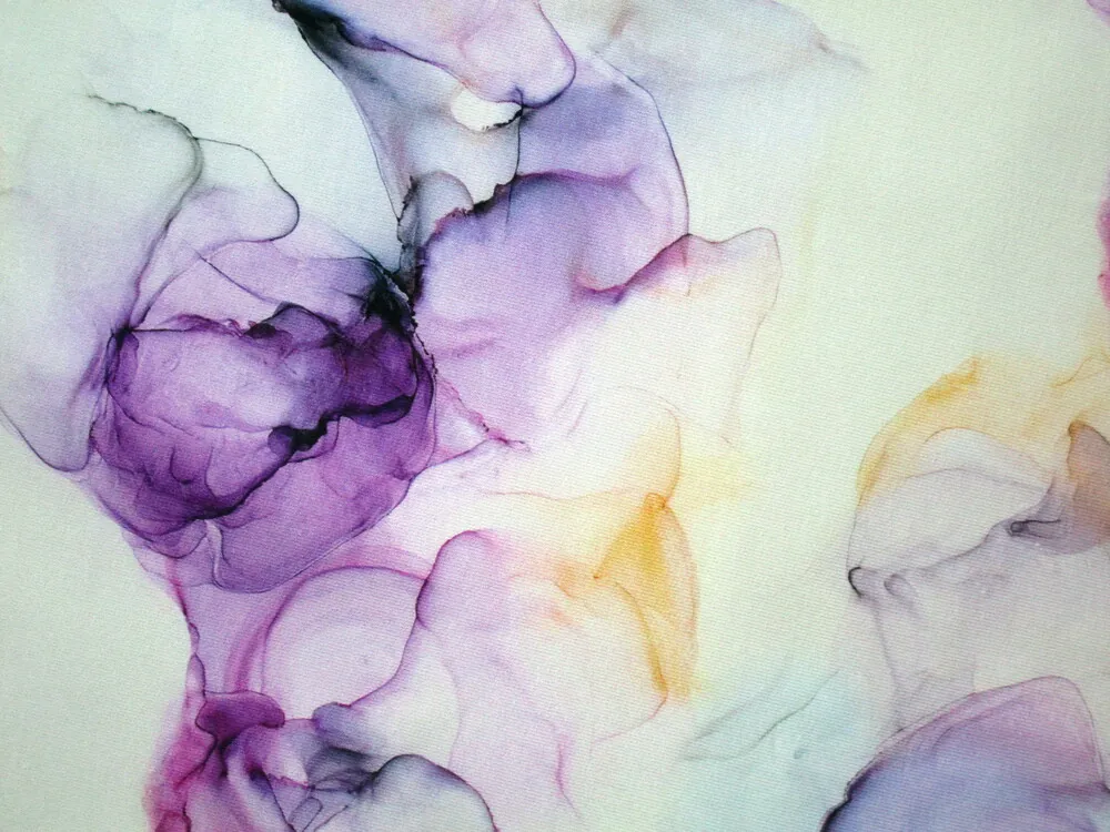 Teplákovina žlto-mintová "abstraktný vzor"