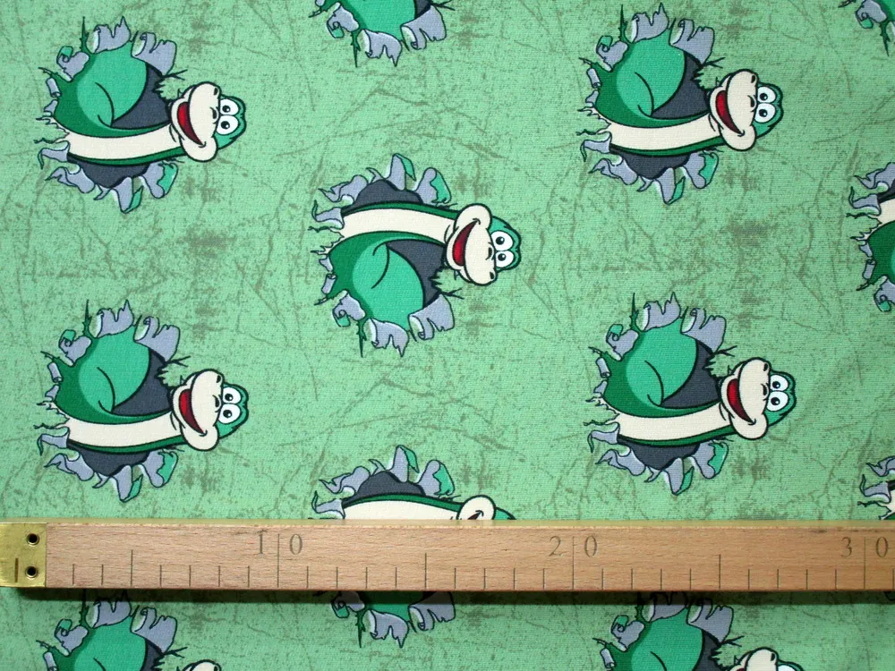 Teplákovina zelená "dinosaurus" 