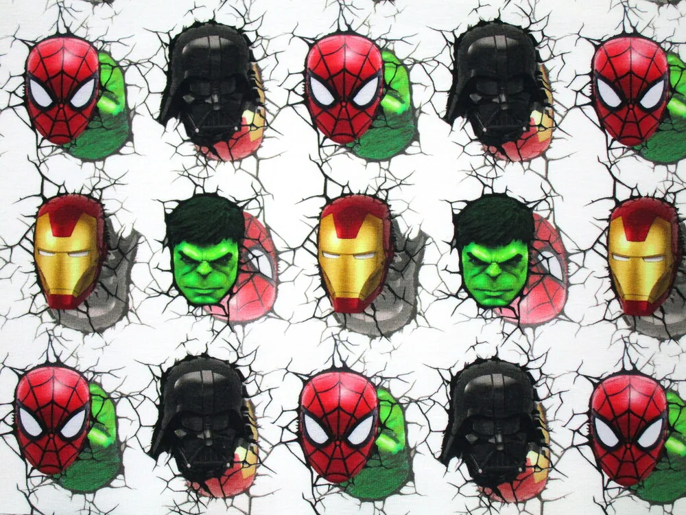 Teplákovina smotanová "superhrdinovia"