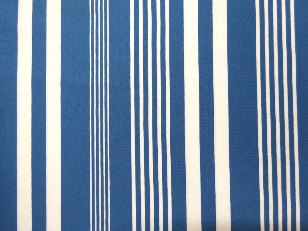 Úplet modrý "biely pásik"